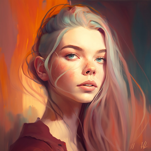 anya-taylor-joy-art-style-of-lois-van-baarle