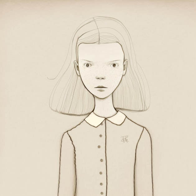 anya-taylor-joy-art-style-of-saul-steinberg