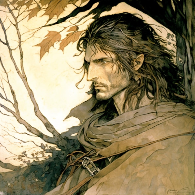 aragorn-art-style-of-arthur-rackham