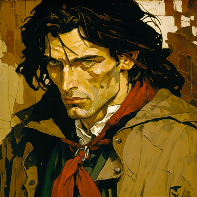 aragorn-art-style-of-egon-schiele