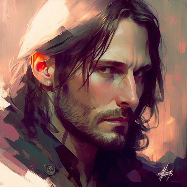 aragorn-art-style-of-ilya-kuvshinov