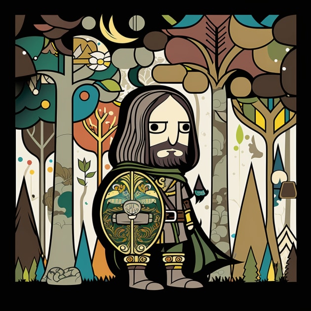 aragorn-art-style-of-jon-burgerman