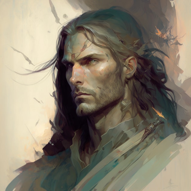 aragorn-art-style-of-peter-mohrbacher