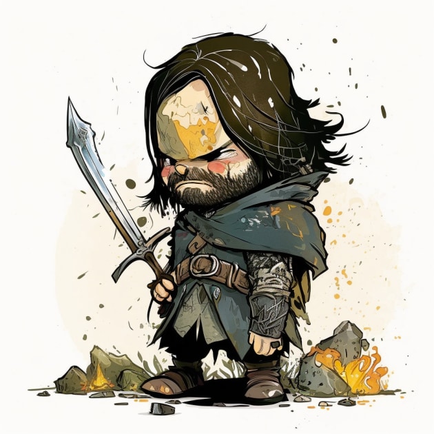 aragorn-art-style-of-skottie-young