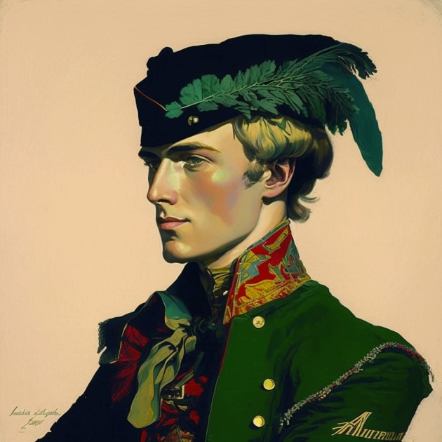 armin-arlert-art-style-of-leon-bakst