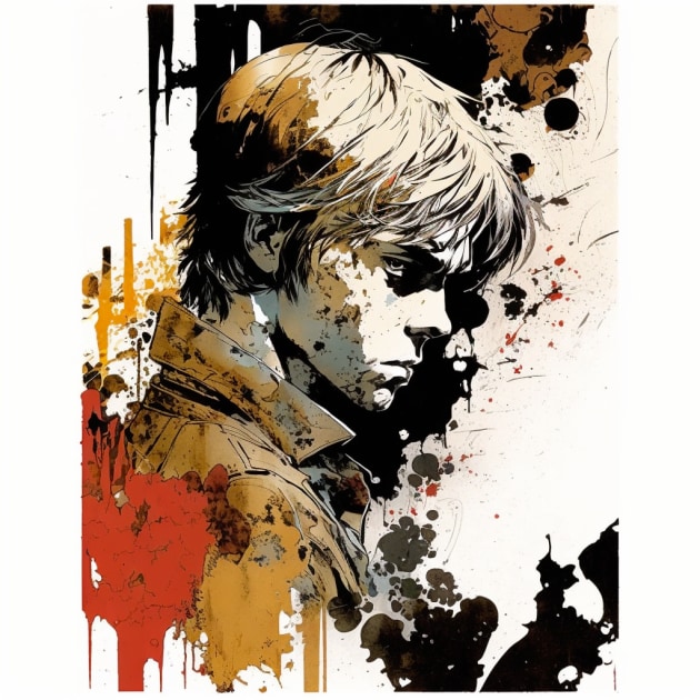 armin-arlert-art-style-of-sergio-toppi