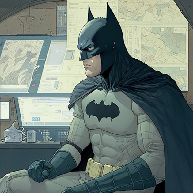 Batman in the Art Style of Frank Quitely