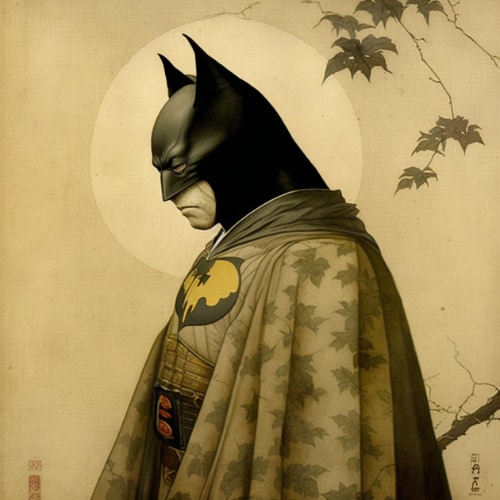batman-art-style-of-ohara-koson