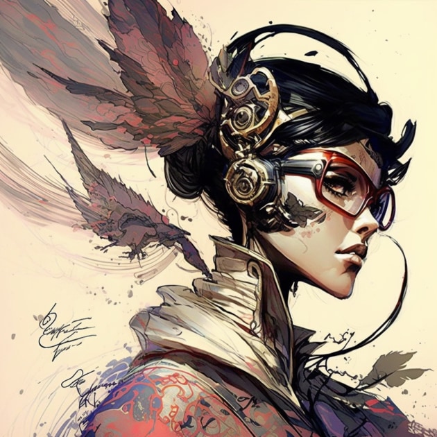 Bayonetta in the Art Style of Eric Canete