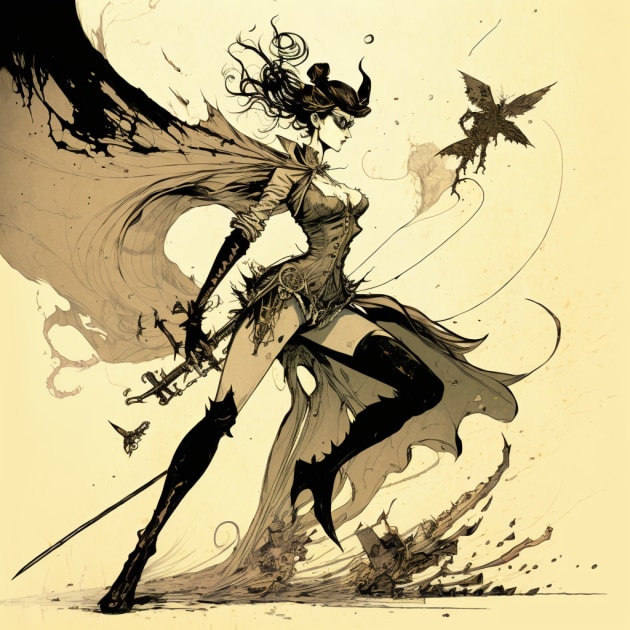 bayonetta-art-style-of-heinrich-kley