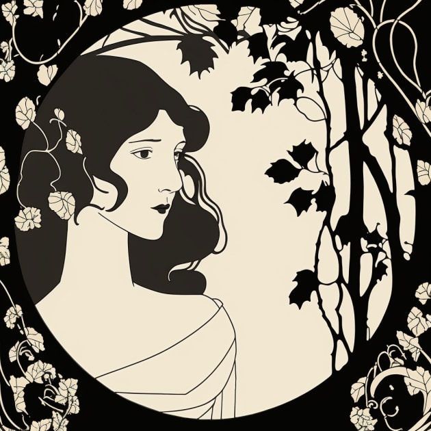 bella-swan-art-style-of-aubrey-beardsley