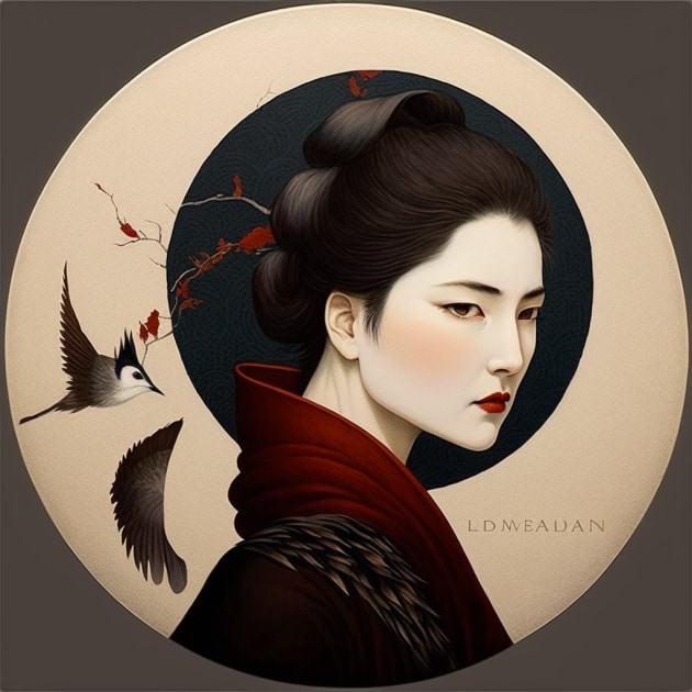 bella-swan-art-style-of-ohara-koson