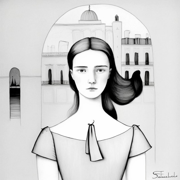 bella-swan-art-style-of-saul-steinberg