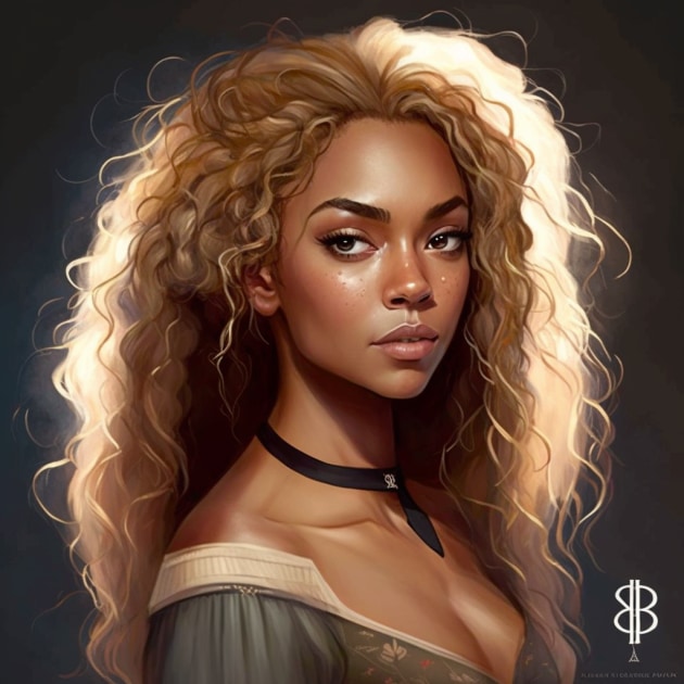 beyonce-art-style-of-charlie-bowater