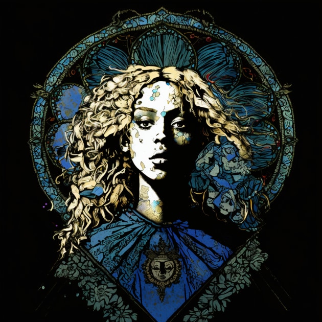 beyonce-art-style-of-harry-clarke