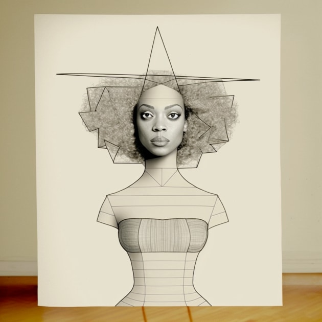 beyonce-art-style-of-saul-steinberg