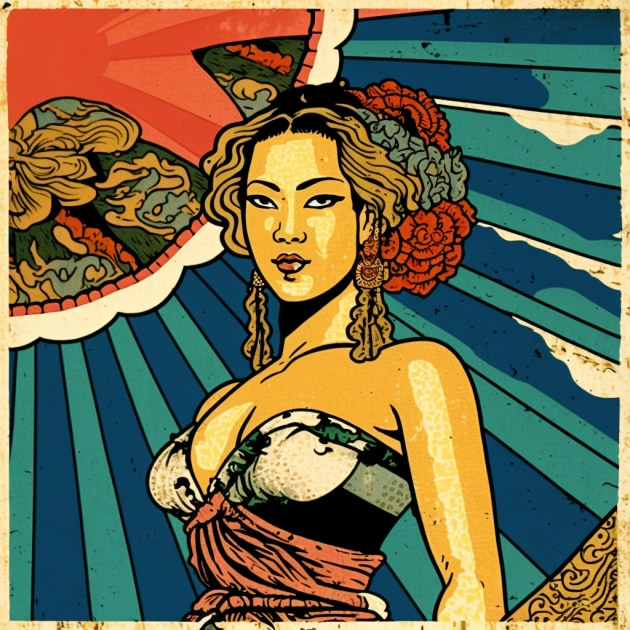 beyonce-art-style-of-utagawa-kuniyoshi