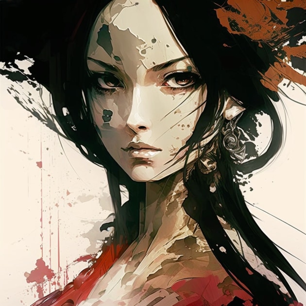 boa-hancock-art-style-of-yoji-shinkawa