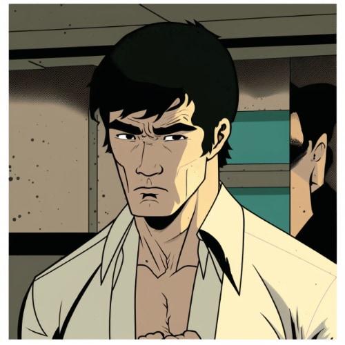 bruce-lee-art-style-of-adrian-tomine