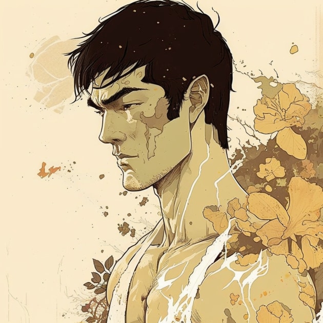 bruce-lee-art-style-of-aiartes