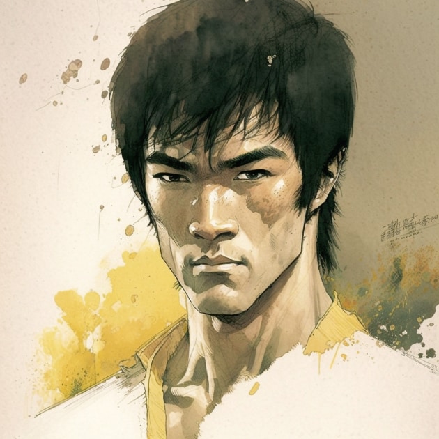 bruce-lee-art-style-of-anton-pieck