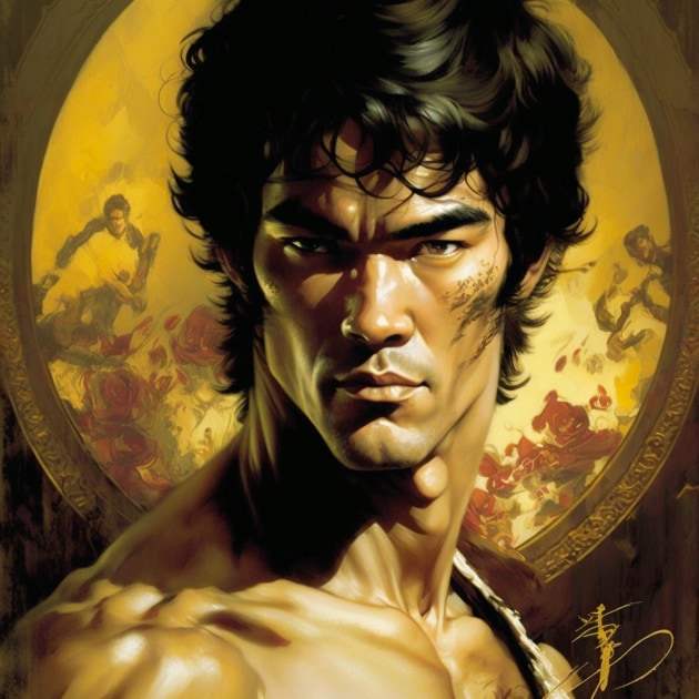 bruce-lee-art-style-of-boris-vallejo