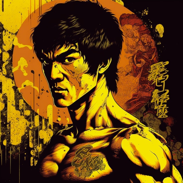 bruce-lee-art-style-of-hirohiko-araki