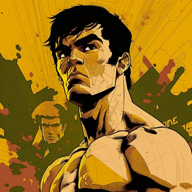 bruce-lee-art-style-of-jack-kirby