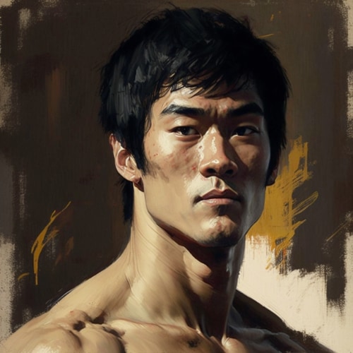 bruce-lee-art-style-of-jacques-louis-david