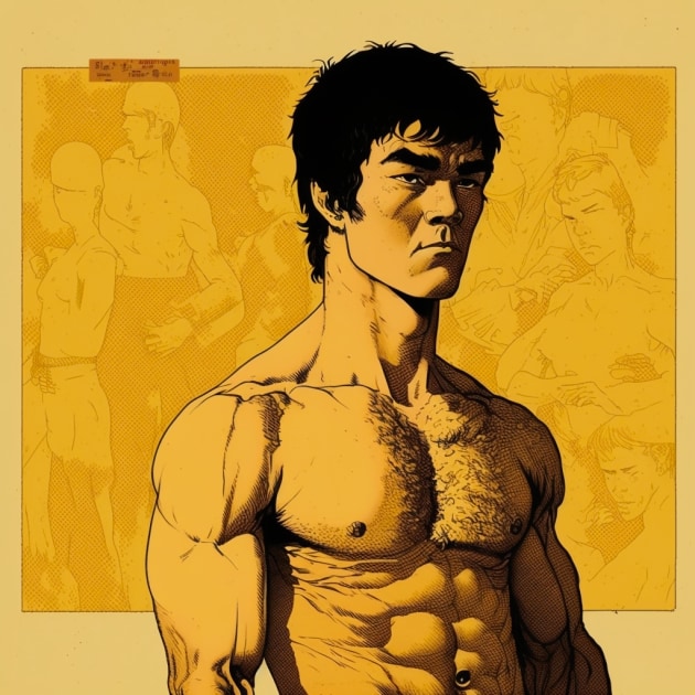 bruce-lee-art-style-of-jean-giraud