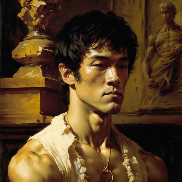 bruce-lee-art-style-of-lawrence-alma-tadema