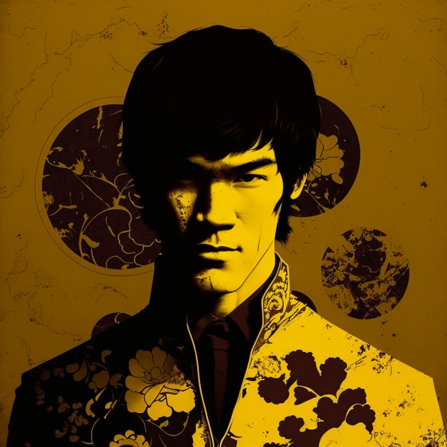 bruce-lee-art-style-of-leon-bakst