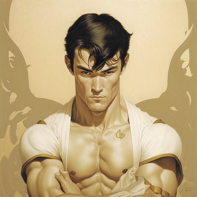 bruce-lee-art-style-of-michael-parkes