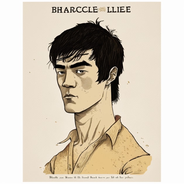 bruce-lee-art-style-of-randolph-caldecott