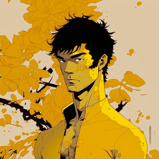 bruce-lee-art-style-of-tomer-hanuka