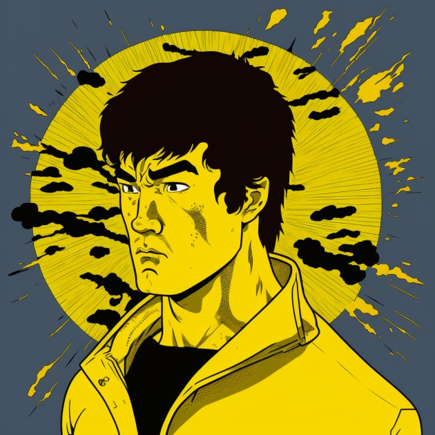 bruce-lee-art-style-of-toshio-saeki