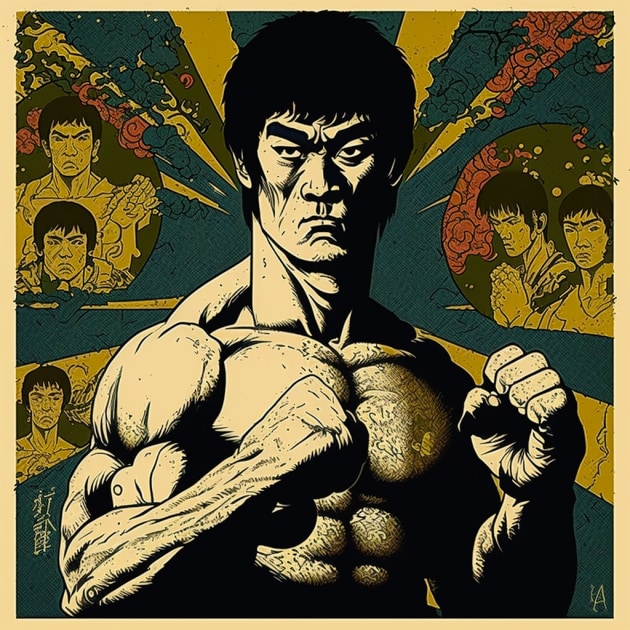 bruce-lee-art-style-of-utagawa-kuniyoshi