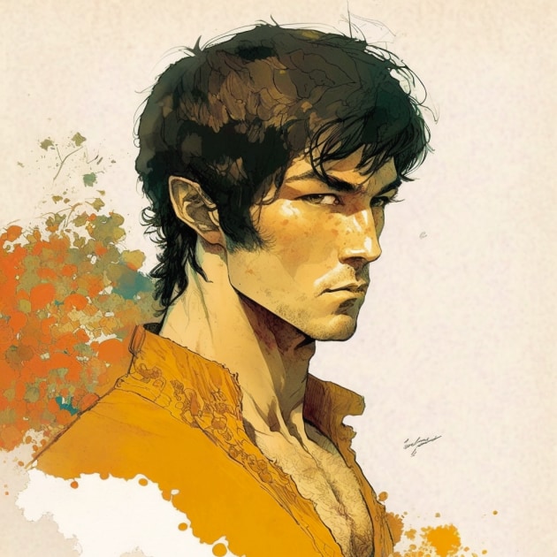 bruce-lee-art-style-of-warwick-goble