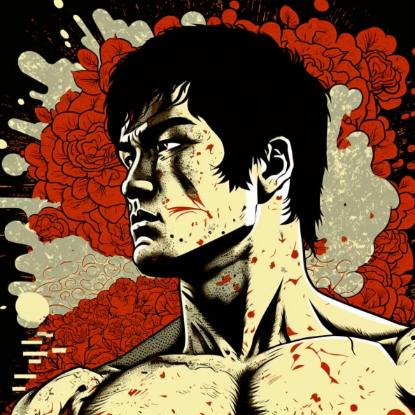 bruce-lee-art-style-of-yuko-shimizu