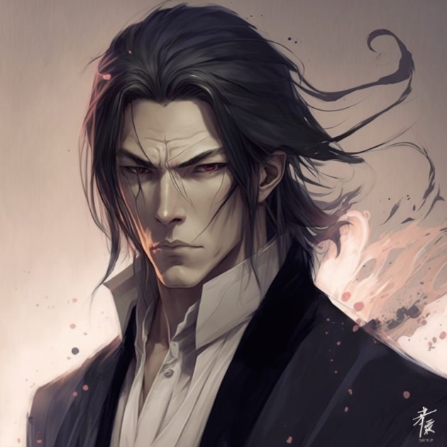 byakuya-kuchiki-art-style-of-charlie-bowater