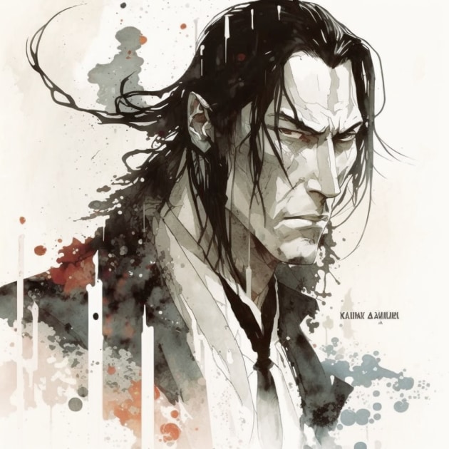 byakuya-kuchiki-art-style-of-david-mack