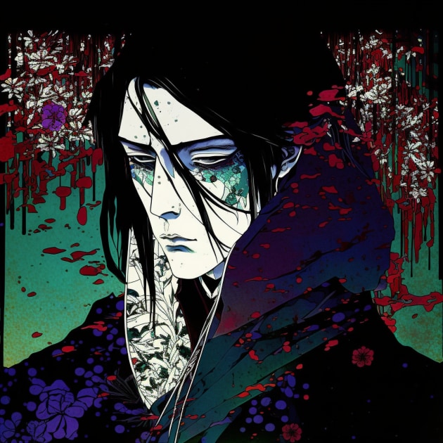 byakuya-kuchiki-art-style-of-harry-clarke