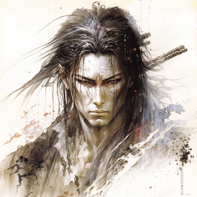 byakuya-kuchiki-art-style-of-luis-royo