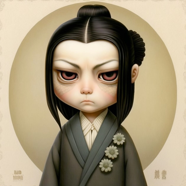 byakuya-kuchiki-art-style-of-mark-ryden