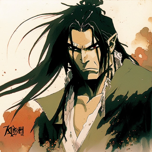 byakuya-kuchiki-art-style-of-ralph-bakshi