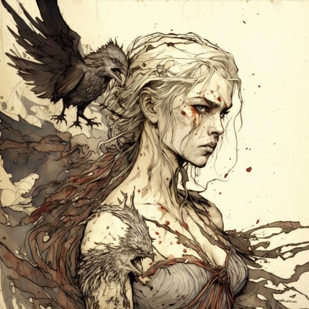 daenerys-targaryen-art-style-of-arthur-rackham