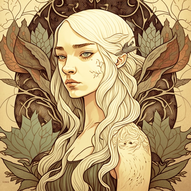 daenerys-targaryen-art-style-of-audrey-kawasaki