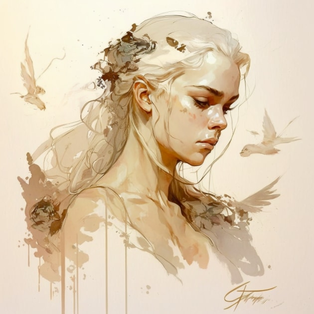 daenerys-targaryen-art-style-of-claire-wendling