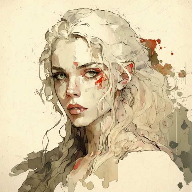 daenerys-targaryen-art-style-of-egon-schiele