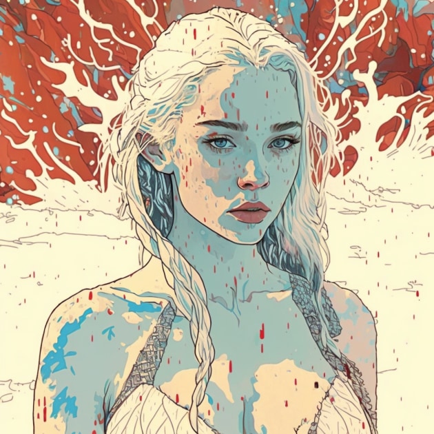 daenerys-targaryen-art-style-of-hope-gangloff